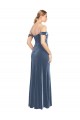Stretch Velvet Off the Shoulder Long Sleeveless Prom Dress / Bridesmaid Dress Southampton