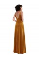 V-Back Stretch Velvet V-Neck Long Sleeveless Semi Formal Evening Dress / Prom Dress / Bridesmaid Dress Southampton