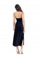 Low Back Stretch Velvet Cowl Neck Midi Length Sleeveless Formal Evening Gown / Prom Dress / Bridesmaid Dress Southampton