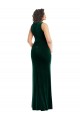 Stretch Velvet Square Neck Long Sleeveless Semi Formal Evening Dress / Prom Dress / Bridesmaid Dress Southampton