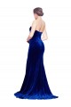 Low Back Stretch Velvet Sweetheart Sweep Train Sleeveless Formal Evening Gown / Prom Dress / Bridesmaid Dress Southampton