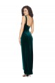 Low Back Stretch Velvet One Shoulder Long Sleeveless High Low Evening Gown / Prom Dress / Bridesmaid Dress Southampton