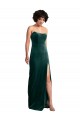 Low Back Stretch Velvet Strapless Long Sleeveless Black Tie Evening Gown / Prom Dress / Bridesmaid Dress Southampton